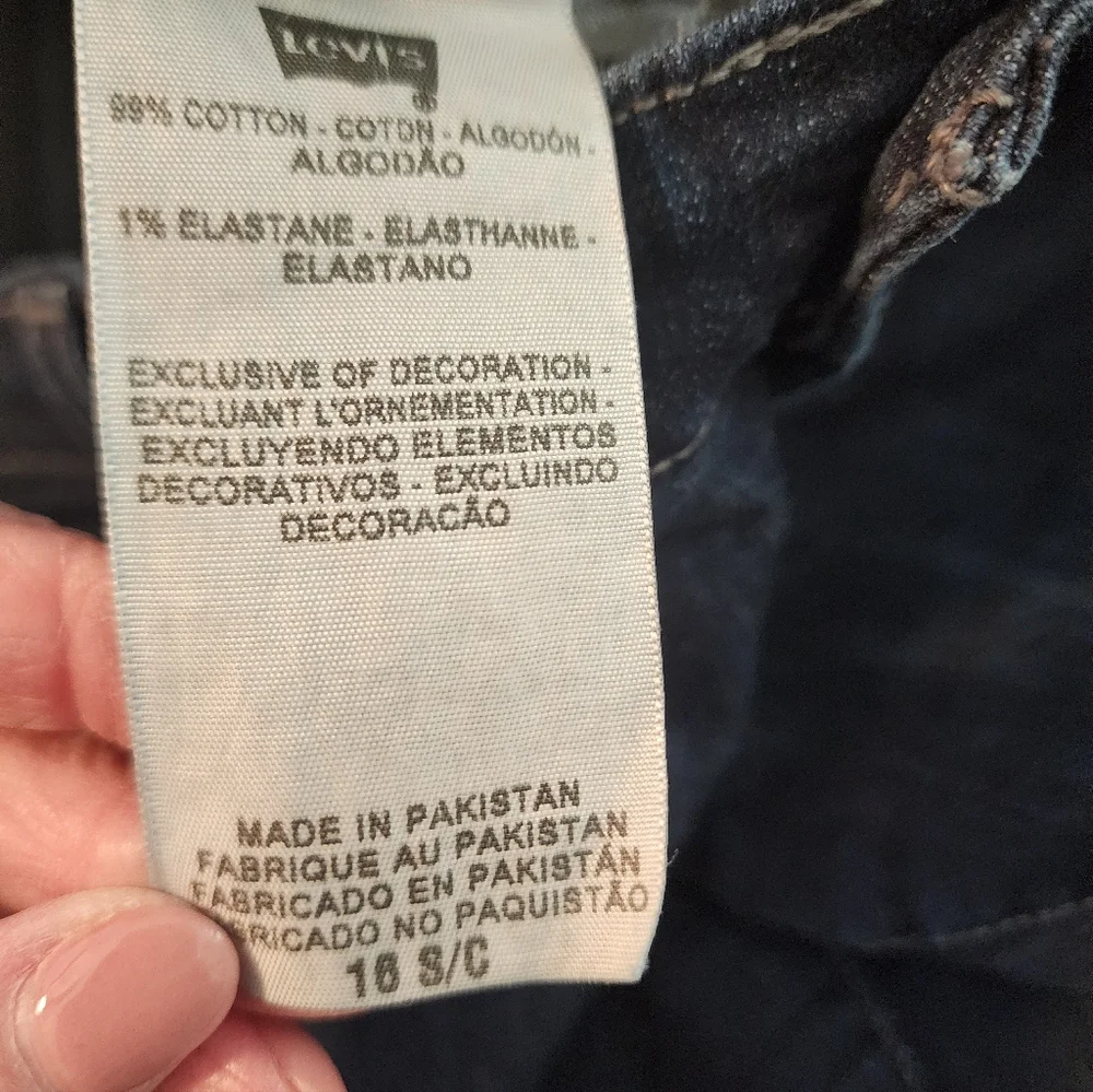 Levi's Women's Mid Rise Skinny Blue Jeans Red Tab Sz 16 Y2K Retro 90s Grunge